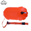 Rounded Rectangle PVC Swim Buoy Portable Flotation & Dry Storage for Open Water Swimming