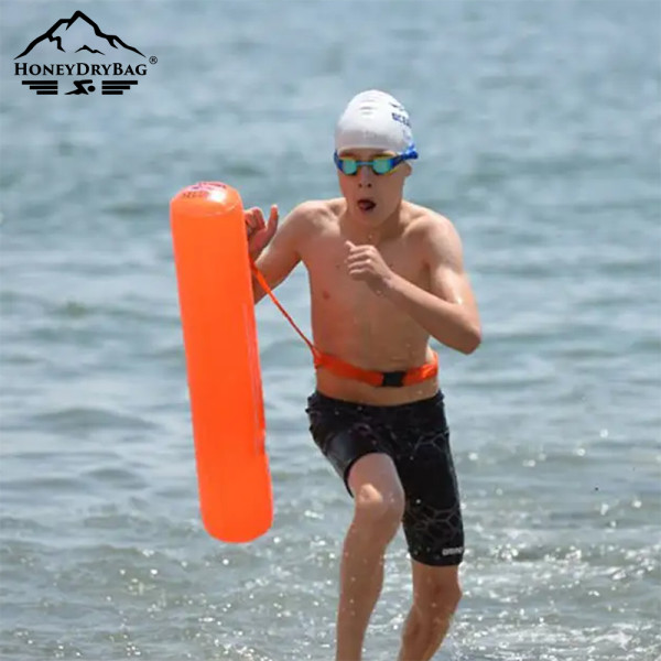 Professional Grade Swim Safety Buoy 190T Nylon PVC Material For Open Water Training