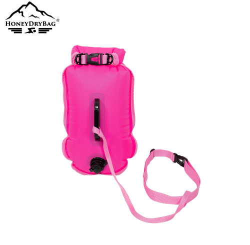 Custom Logo TPU Swim Tow Float, 20L Dry Bag & Safety Buoy, High-Visibility Swim Buoy