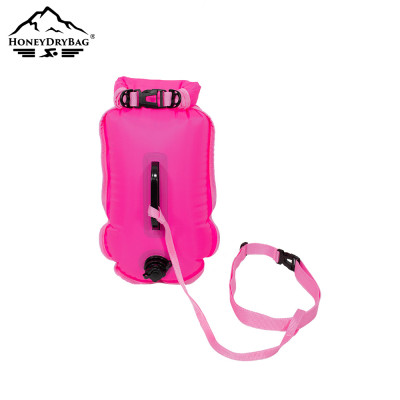 Custom Logo TPU Swim Tow Float, 20L Dry Bag & Safety Buoy, High-Visibility Swim Buoy