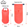 Swim Buoy for Open Water Swimming - Adjustable Waist Strap, Lightweight PVC Float for Safety & Toweling in Ocean, Lakes