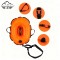 Safety Donut Swim Buoy Eco PVC Open Water Float with Attached Dry Bag for Gear Protection