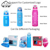 Factory-direct foldable silicone water bottle Food-grade BPA-free material, portable and eco-friendly
