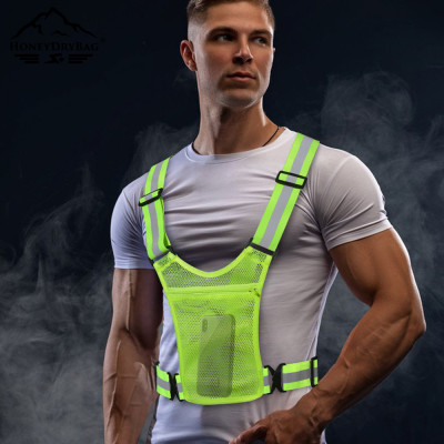 360-Degree Active Protection: LED Smart Reflective Vest, Night Safety Gear for Cycling/Running/Outdoor Sports
