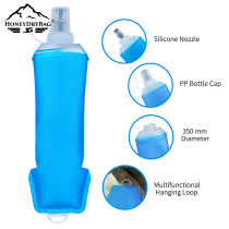 Factory wholesale tpu Water Bottle  250ml 500ml 600ml Bpa Free Reusable Portable  Custom Logo running soft flask