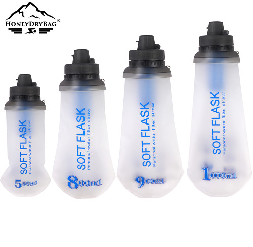 Hydration Sport collapsible foldable tpu water bottle soft flask