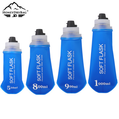 Foldable Soft Water Bottle | TPU Material, BPA-Free | Suitable for Running, Hiking, Mountaineering, Camping
