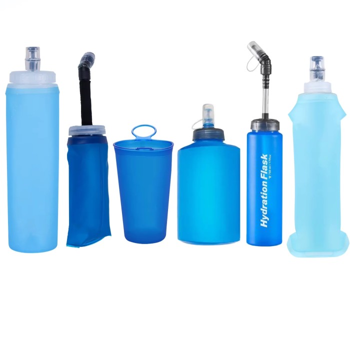 TPU Running Soft Flask 250ml 500ml 750ml | BPA Free Reusable Water Bottle | Custom Logo Portable Sports Water Bottle for Hiking Cycling