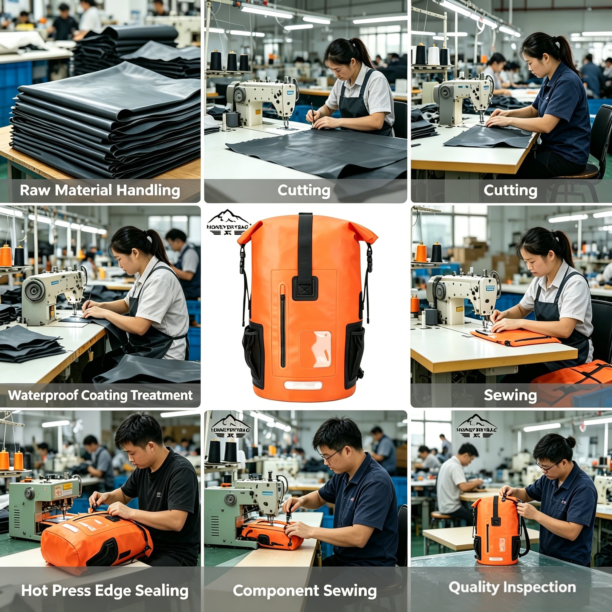 Waterproof backpack design
