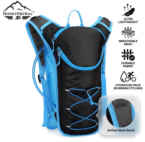 New Style Cycling Hydration Backpack – Waterproof Bike Running Climbing Pack with Water Bladder
