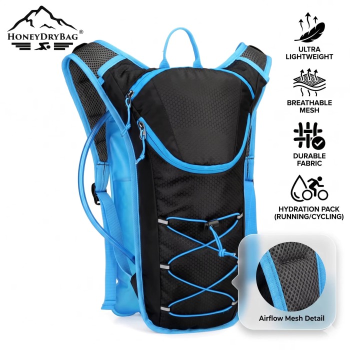 New Style Cycling Hydration Backpack – Waterproof Bike Running Climbing Pack with Water Bladder