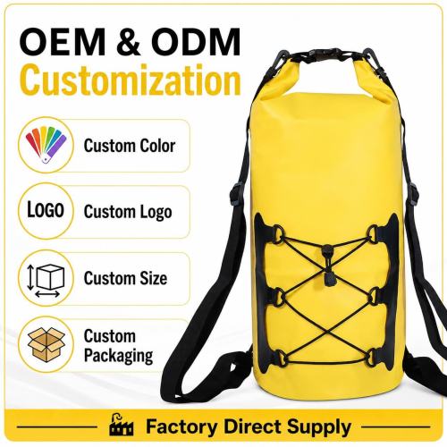 Custom Waterproof Dry Bag 5L-60L for Swimming Kayaking HoneyDryBag