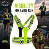 USB Rechargeable LED Reflective Running Vest Custom Logo For Marathon Trail Triathlon