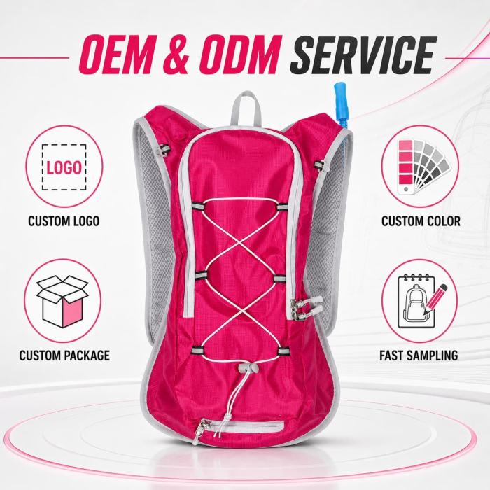 Lightweight Marathon Running Vest | Custom 1L 3L 5L Hydration Bladder Kit for Outdoor Sports
