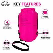 Custom Logo TPU Swim Tow Float, 20L Dry Bag & Safety Buoy