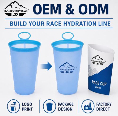 BPA Free TPU Collapsible Soft Water Cup for Running Hiking Camping