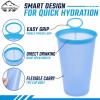 BPA Free TPU Collapsible Soft Water Cup for Running Hiking Camping