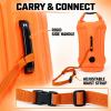 High Visibility Open Water Swim Buoy 28L, Tow Float with Dry Bag