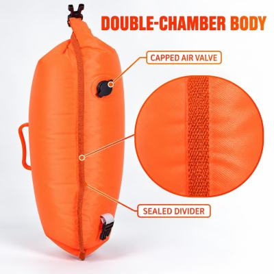 Inflatable Waterproof Life Saving Airbag For Safe Swimming Training Dry Bag Tow Float Open Water Swim Buoy
