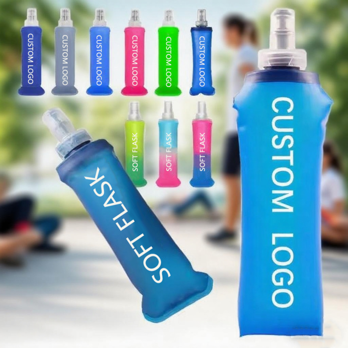 Factory wholesale Collapsible Tactical 250ml & 500ml Hydration Water Bladder Flash Task Bag Outdoor Accessory For Running