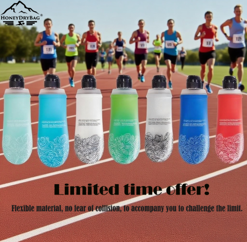 150ml 250ml 500ml BPA-Free TPU Hydration Sport Water Bottle Collapsible and Foldable Soft Flask