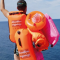 Open Water Swim Buoys Inflatable Buoy Bag Safety Swimming Floating Buoy with Storage