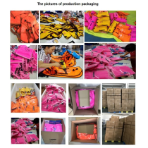 Customizable Printed Floral Pattern Nylon Open Water Swimming Buoy