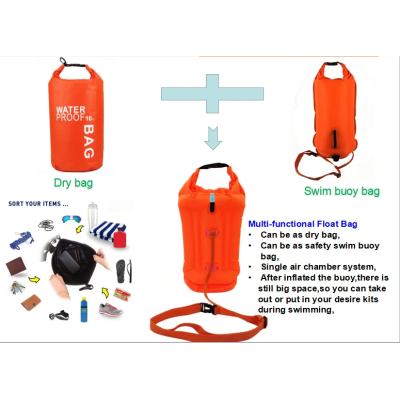 High-Visibility Competition-Grade Swimming Safety Buoy Essential for Outdoor Swimming and Triathlons