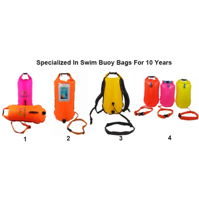Open Water Swim Buoy PVC Safety Float Inflatable Flotation Device For Swimmers