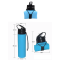 500ml Foldable Silicone Water Bottle | Portable Silicone Hydration System | Running and Outdoor Sports Hydration Pack Accessory