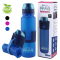 BPA-free food-grade silicone collapsible water bottle, reusable, factory direct supply.