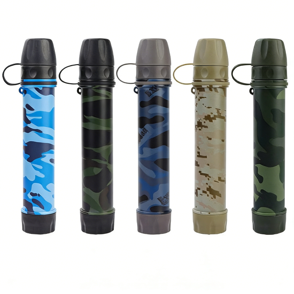 Portable Direct-Drink Filter Straw | Outdoor Sports Survival Emergency Water Filter, Compatible with Hydration Bladders, Filter and Drink Instantly