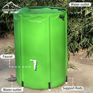 Garden Rainwater Collector Barrel Collapsible Storage Water Catcher Tank for Outdoor Use