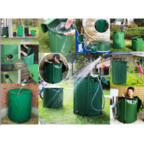 Garden Rainwater Collector Barrel Collapsible Storage Water Catcher Tank for Outdoor Use