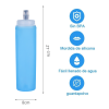 TPU Running Soft Flask 250ml 500ml 750ml | BPA Free Reusable Water Bottle | Custom Logo Portable Sports Water Bottle for Hiking Cycling