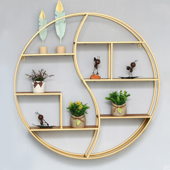 corner wall shelf stand hexagonal wall shelf-Yuxun