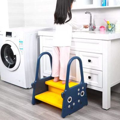 wholesale ottoman footstool 2 step stool plastic nursery ladder helper-Yuxun