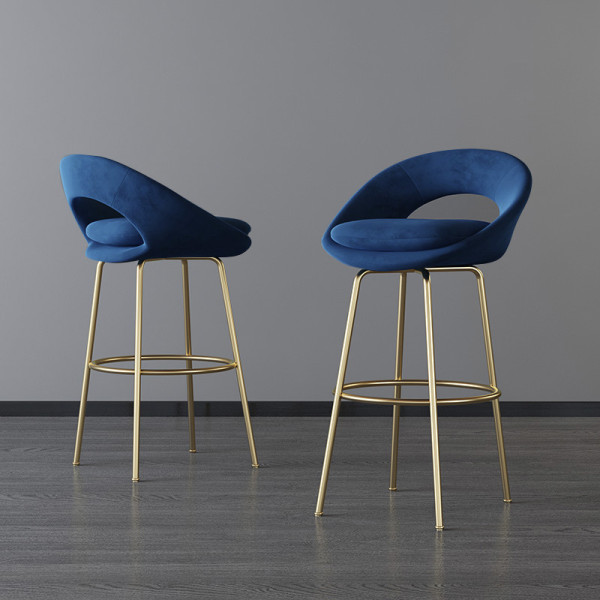 wholesales bar stool modern luxury luxury fabric  high bar chair-Yuxun