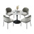 wholesales marble coffee table and chairs round shape modern style-Yuxun