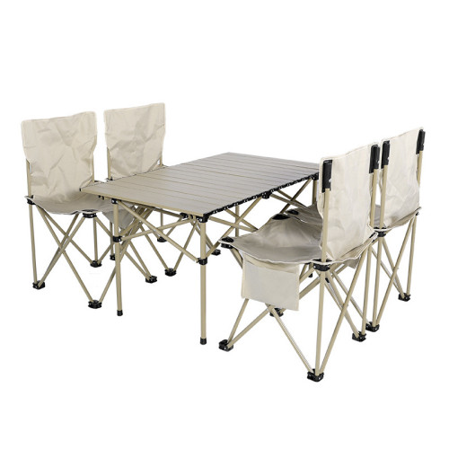 wholesale foldable patio furniture set with coffee alluminum alloy table and chairs-Yuxun