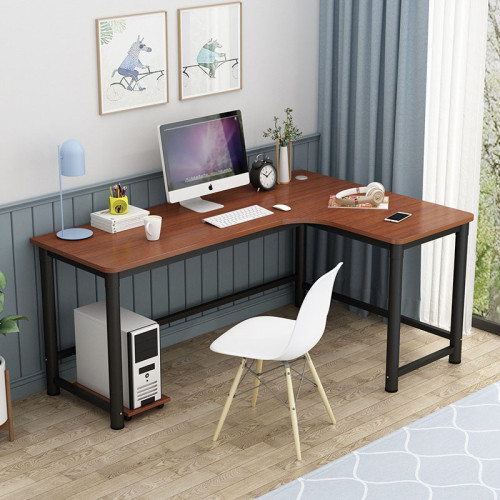 wholesale L-shape office desk furniture panel wooden computer desk -Yuxun