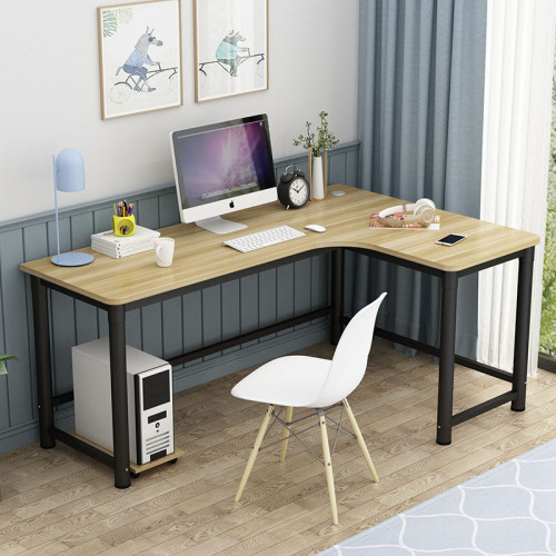 wholesale L-shape office desk furniture panel wooden computer desk -Yuxun