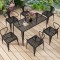 customized iron table and chairs exquisite patio outdoor furniture set -Yuxun