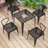 customized iron table and chairs exquisite patio outdoor furniture set -Yuxun