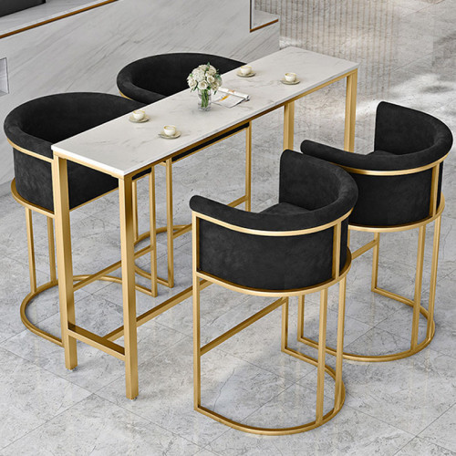 wholesales bar stool modern simple fabric  high bar chair with metal foot-Yuxun
