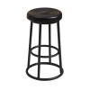 wholesales wooden top bar stool modern simple  high bar chair with metal foot-Yuxun