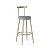 wholesales bar stool modern simple fabric  high bar chair iron frame-Yuxun