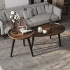 wholesales wooden coffee table and chairs round shape modern style-Yuxun