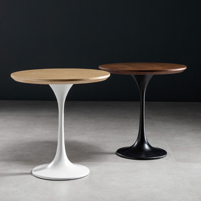 wholesales wooden coffee table and chairs round shape modern style different color-Yuxun