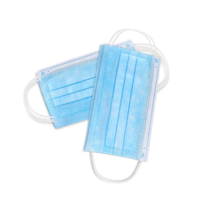 Breathing Disposable Earloop Face Mask Trilayer Meltblown Material